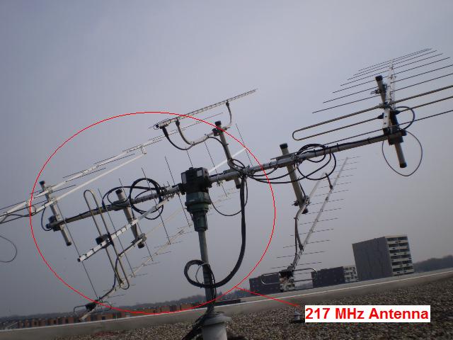 217MHz Antenna in tower